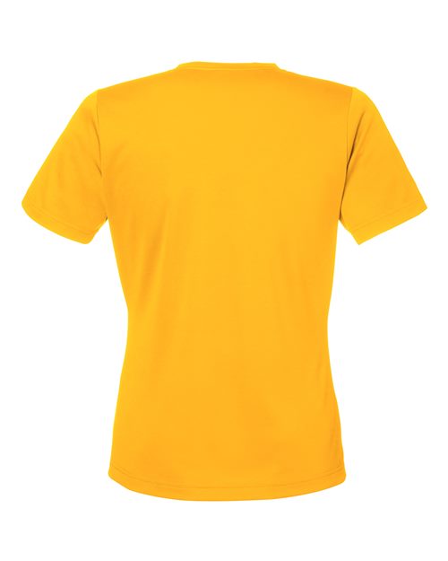 Team 365 TT15W, Women's Zone Performance Mesh T-shirt, Sport Athletic Gold