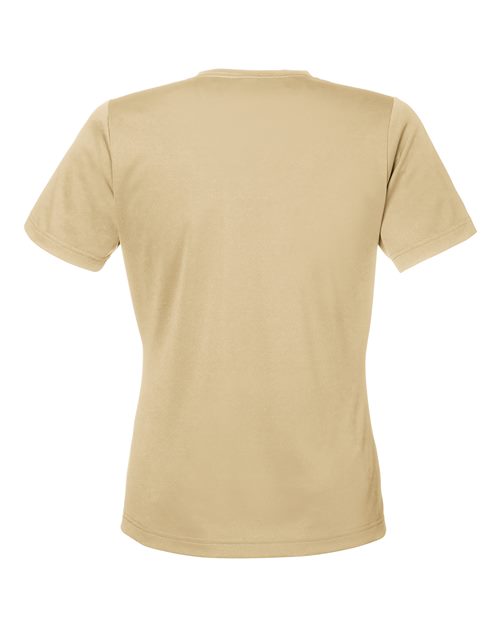 Team 365 TT15W, Women's Zone Performance Mesh T-shirt, Sport Vegas Gold