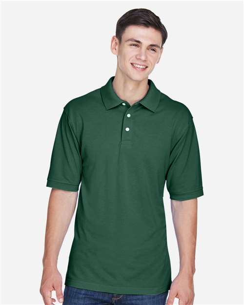Harriton M265, Men's Easy Blend Polo, Hunter