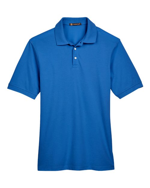 Harriton M265, Men's Easy Blend Polo, True Royal