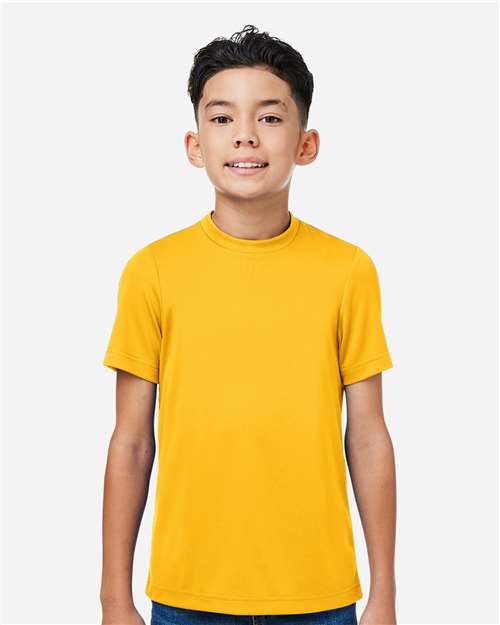 Team 365 TT15Y, Youth Zone Performance Mesh T-shirt, Sport Athletic Gold