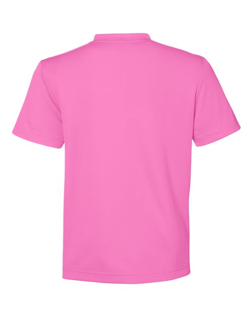 Team 365 TT15Y, Youth Zone Performance Mesh T-shirt, Sport Charity Pink