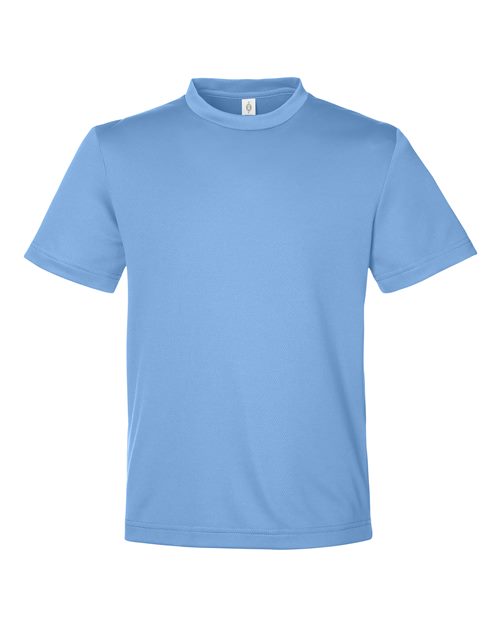 Team 365 TT15Y, Youth Zone Performance Mesh T-shirt, Sport Light Blue