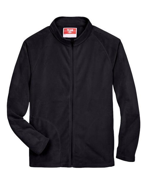 Team 365 TT90, Men's Campus Microfleece Jacket, Black