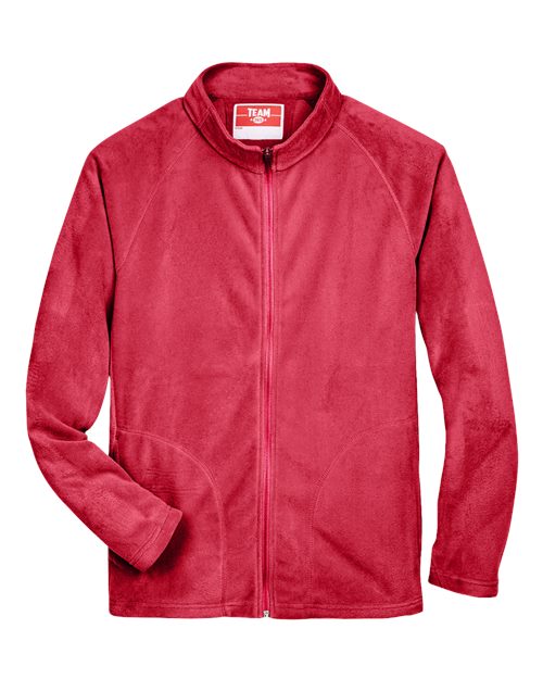Team 365 TT90, Men's Campus Microfleece Jacket, Sport Red