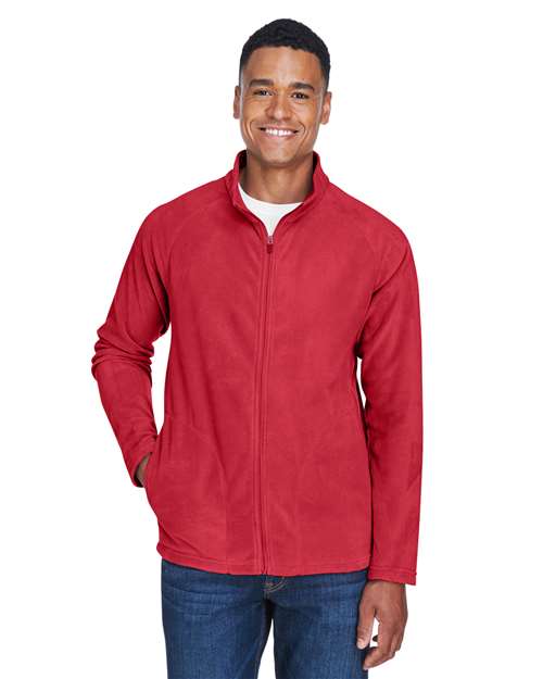 Men's Campus Microfleece Jacket - - 13840 Sport Red 751D9 AB Exclusive Brands Activewear CA New ab Full-Zips Jackets Mens & Unisex New AB Outerwear S&S Deep Deals S&S Exclusive Brands Team 365 TT90 Zips