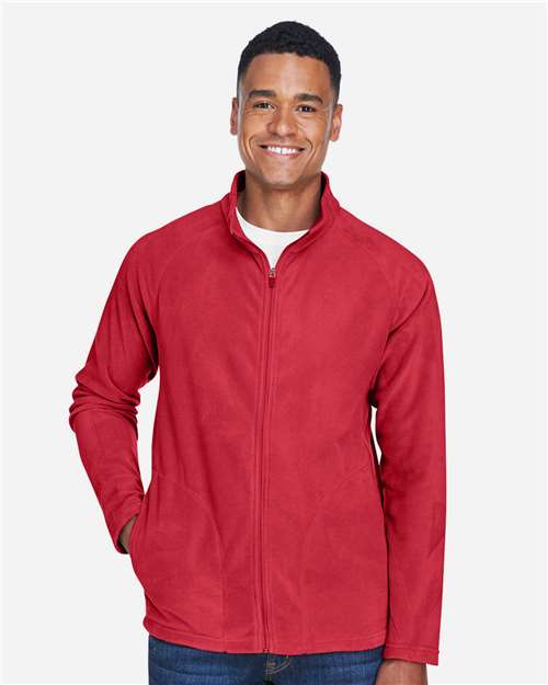 Team 365 TT90, Men's Campus Microfleece Jacket, Sport Red