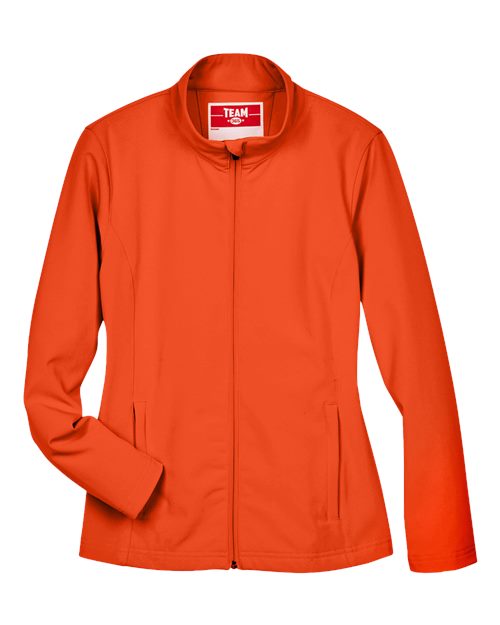 Team 365 TT80W, Women's Leader Soft Shell Jacket, Sport Orange