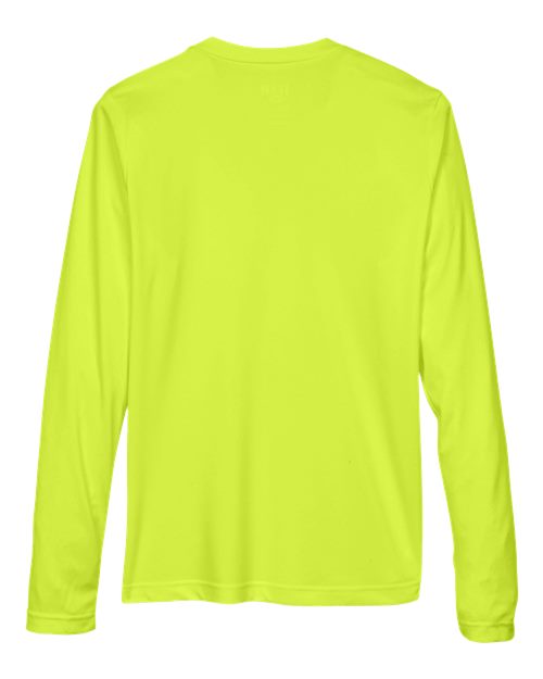 Team 365 TT11WL, Women's Zone Performance Long Sleeve T-shirt, Safety Yellow