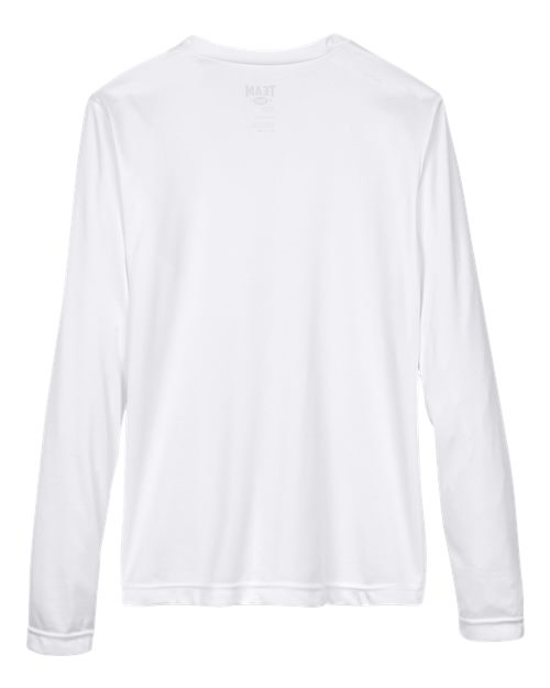 Team 365 TT11WL, Women's Zone Performance Long Sleeve T-shirt, White