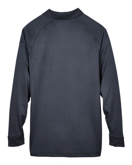 Harriton M211L, Men's Advantage Long Sleeve Tactical Polo, Dark Charcoal