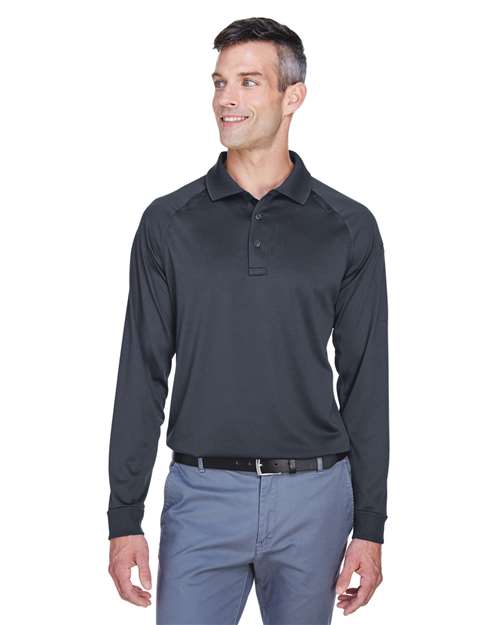 Men's Advantage Long Sleeve Tactical Polo - - 13849 Dark Charcoal 200B9 6-6.9 oz AB Exclusive Brands Antimicrobial CA New ab Explore Industrial & Workwear Explore Industrial & Workwear - Safety Harriton Long Sleeves M211L Mens & Unisex Moisture-Management New AB Performance Polos Polos & Knits Polyester - 100% S&S Exclusive Brands Safety Snag Resistant Sport Shirts Tops