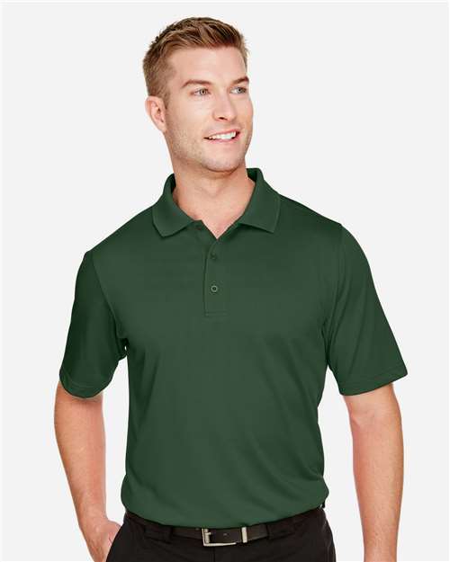 Harriton M348, Men's Advantage Snag Protection Plus Polo, Dark Green
