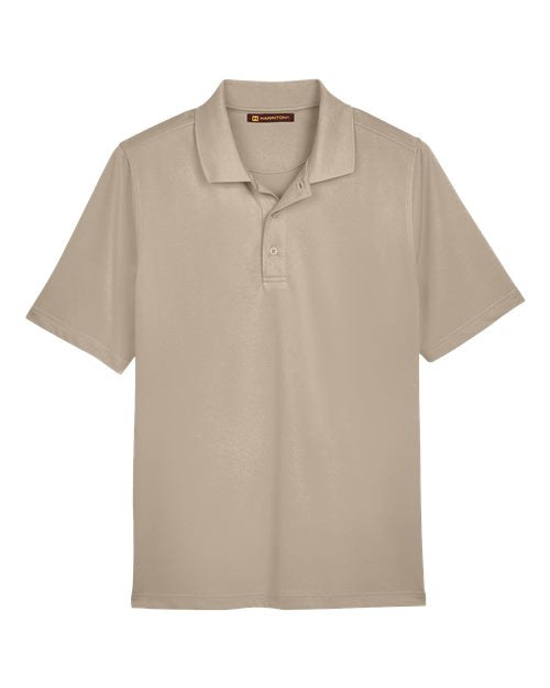 Harriton M348, Men's Advantage Snag Protection Plus Polo, Khaki