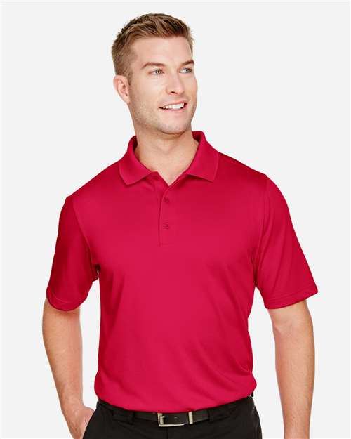 Harriton M348, Men's Advantage Snag Protection Plus Polo, Red