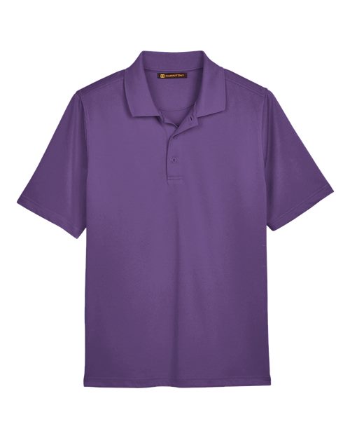Harriton M348, Men's Advantage Snag Protection Plus Polo, Team Purple