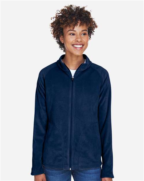 Team 365 TT90W, Women's Campus Microfleece Jacket, Sport Dark Navy