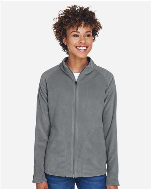 Team 365 TT90W, Women's Campus Microfleece Jacket, Sport Graphite