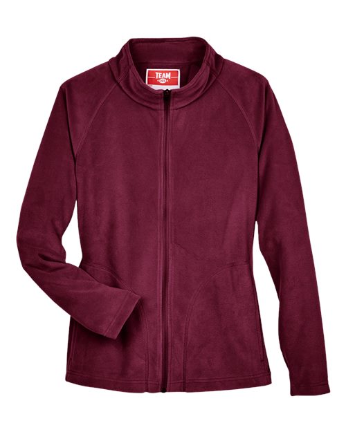 Team 365 TT90W, Women's Campus Microfleece Jacket, Sport Maroon