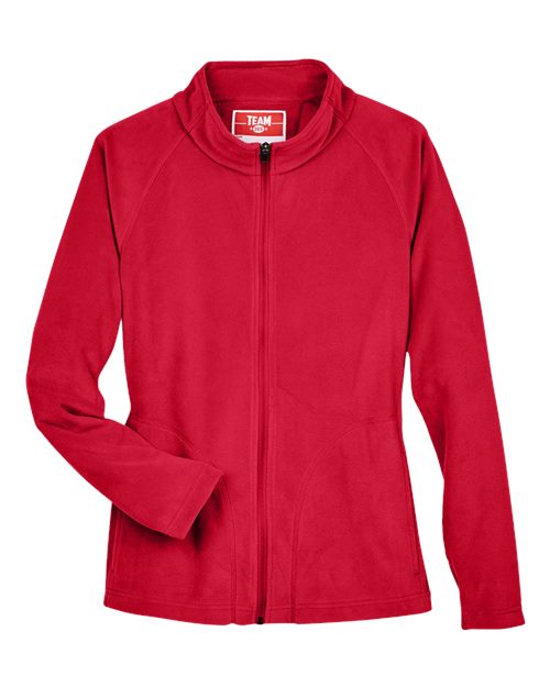 Team 365 TT90W, Women's Campus Microfleece Jacket, Sport Red