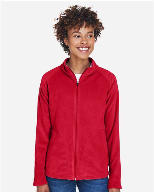 Team 365 TT90W, Women's Campus Microfleece Jacket, Sport Red