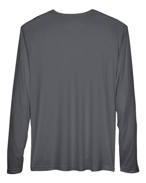 Team 365 TT11L, Men's Zone Performance Long Sleeve T-shirt, Sport Graphite