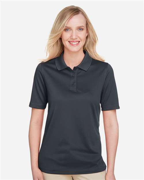 Harriton M348W, Women's Advantage Snag Protection Plus Polo, Dark Charcoal