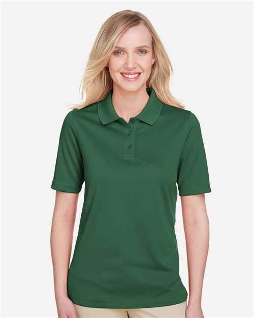 Harriton M348W, Women's Advantage Snag Protection Plus Polo, Dark Green