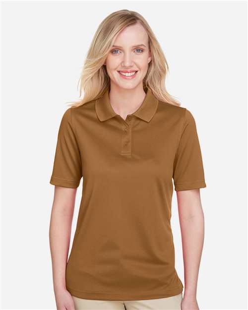 Harriton M348W, Women's Advantage Snag Protection Plus Polo, Duck Brown