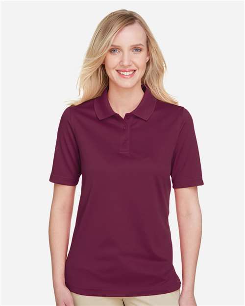 Harriton M348W, Women's Advantage Snag Protection Plus Polo, Maroon