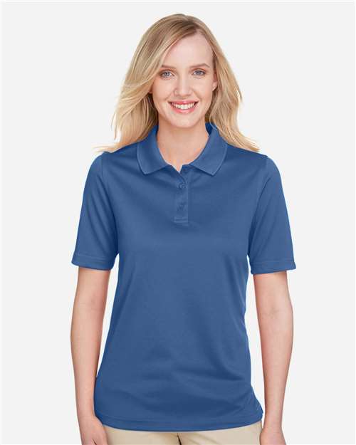 Harriton M348W, Women's Advantage Snag Protection Plus Polo, Pool Blue