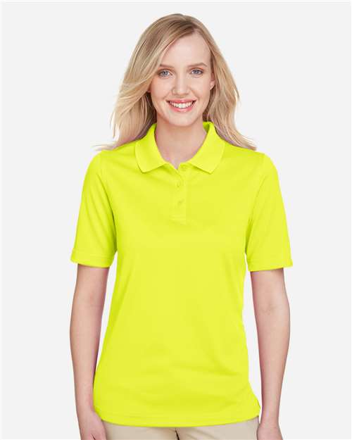 Harriton M348W, Women's Advantage Snag Protection Plus Polo, Safety Yellow