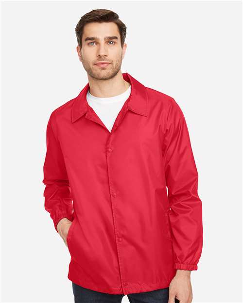 Team 365 TT75, Unisex Zone Protect Coaches Jacket, Sport Red