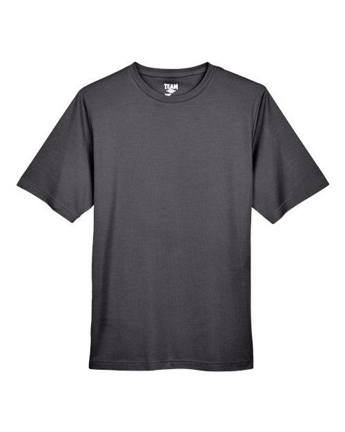 Team 365 TT11H, Men's Sonic Heather Performance T-shirt, Dark Grey Heather