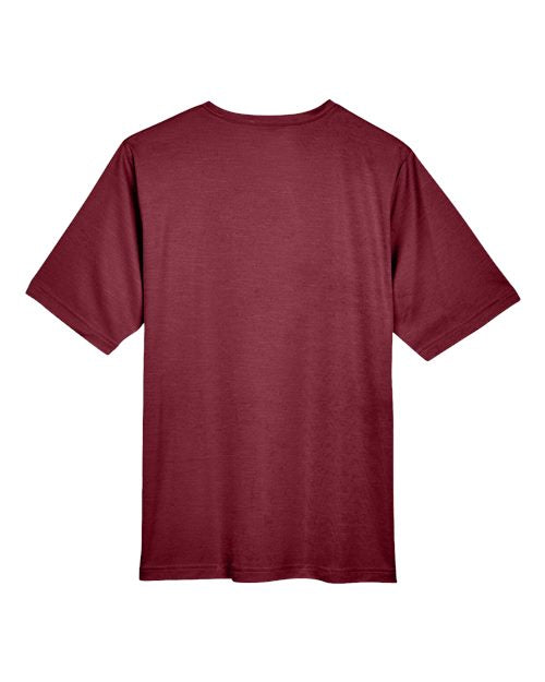 Team 365 TT11H, Men's Sonic Heather Performance T-shirt, Sport Maroon Heather