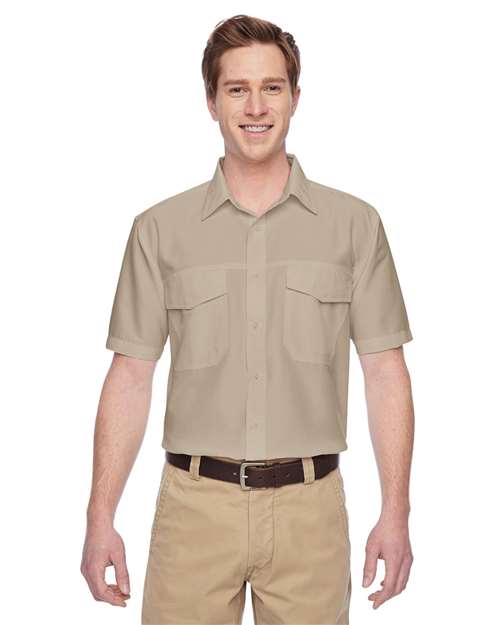 Men's Key West Short Sleeve Performance Staff Shirt - - 13873 256B9 3-3.9 oz AB Exclusive Brands CA New ab Dress Shirts Explore Resort & Gift Explore Resort & Gift Staff Uniforms Explore Resort & Gifting Activities & Service Fishing Shirts Harriton M580 Mens & Unisex New AB Pockets Polyester - 100% Ripstop S&S Exclusive Brands Short Sleeves Tops Wovens Wovens & Dress Shirts
