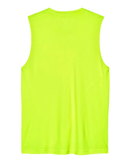 Team 365 TT11M, Men's Zone Performance Muscle T-shirt, Safety Yellow