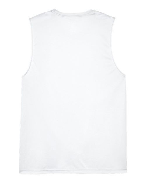 Team 365 TT11M, Men's Zone Performance Muscle T-shirt, White