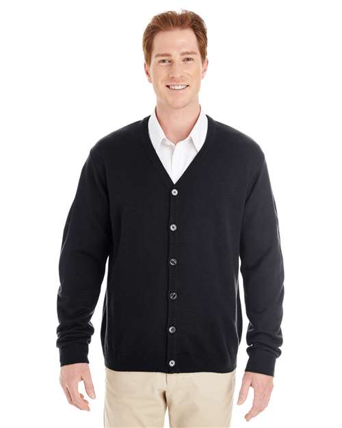 Men's Pilbloc™ V-Neck Button Cardigan Sweater - - 13879 Black 11-11.9 oz 234B9 AB Exclusive Brands Back to School 2025 CA CA New ab Harriton Long Sleeves M425 Mens & Unisex New AB Polos & Knits Quarter-Zips S&S Exclusive Brands Sweaters Tops V-Neck