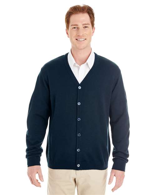 Men's Pilbloc™ V-Neck Button Cardigan Sweater - - 13879 Dark Navy 11-11.9 oz 234B9 AB Exclusive Brands Back to School 2025 CA CA New ab Harriton Long Sleeves M425 Mens & Unisex New AB Polos & Knits Quarter-Zips S&S Exclusive Brands Sweaters Tops V-Neck