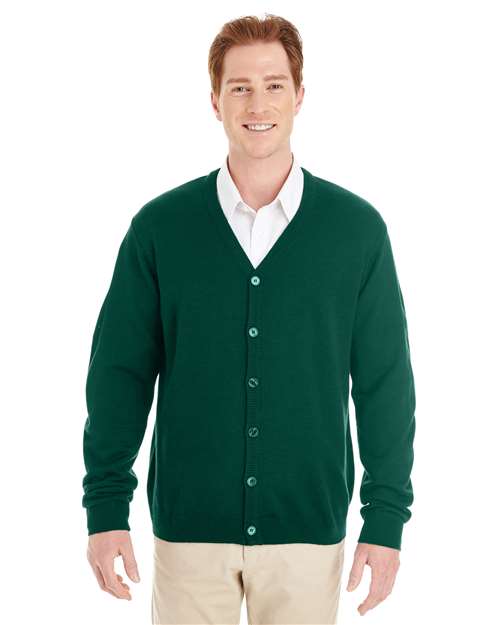 Men's Pilbloc™ V-Neck Button Cardigan Sweater - - 13879 Hunter 11-11.9 oz 234B9 AB Exclusive Brands Back to School 2025 CA CA New ab Harriton Long Sleeves M425 Mens & Unisex New AB Polos & Knits Quarter-Zips S&S Exclusive Brands Sweaters Tops V-Neck