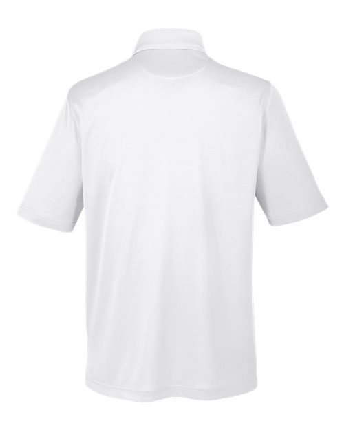Harriton M348P, Men's Advantage Snag Protection Plus Il Pocket Polo, White
