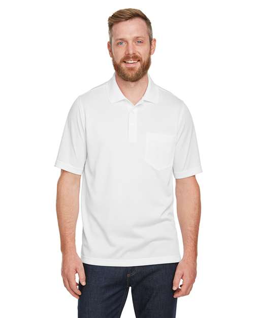 Men's Advantage Snag Protection Plus IL Pocket Polo - - 13882 White 217B9 6-6.9 oz AB Exclusive Brands Antimicrobial CA New ab Harriton M348P Mens & Unisex Moisture-Management New AB Performance Pockets Polos Polos & Knits Polyester - 100% S&S Exclusive Brands Short Sleeves Side Seams Snag Resistant Sport Shirts Sun/UV Protection Tops