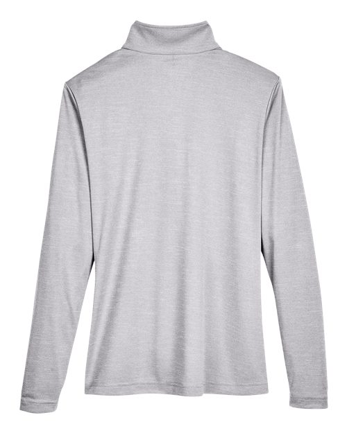 Team 365 TT31HW, Women's Zone Sonic Heather Performance Quarter-zip Pullover, Athletic Heather