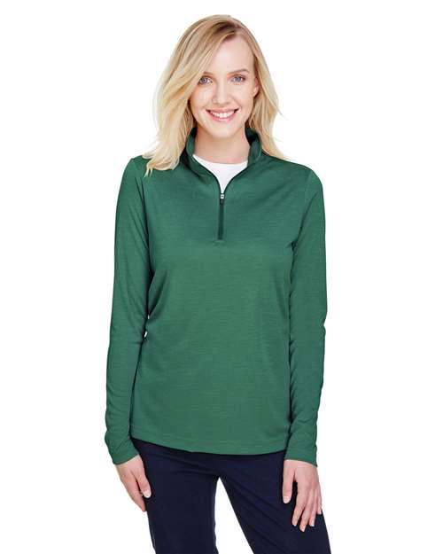 Women's Zone Sonic Heather Performance Quarter-Zip Pullover - - 13885 3-3.9 oz 702D9 AB Exclusive Brands Activewear Back to School 2025 CA CA New ab Long Sleeves Moisture-Management New AB Performance Polos & Knits Polyester - 100% Pullovers Quarter-Zips S&S Exclusive Brands Sun/UV Protection Team 365 Tops TT31HW Womens Zips