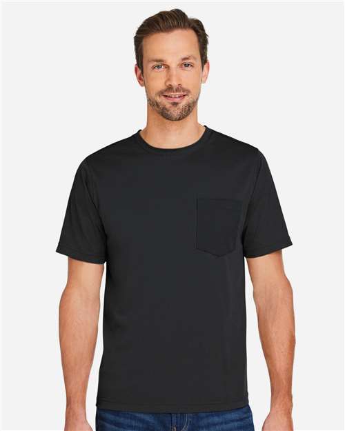 Harriton M118, Unisex Charge Snag And Soil Protect T-shirt, Black
