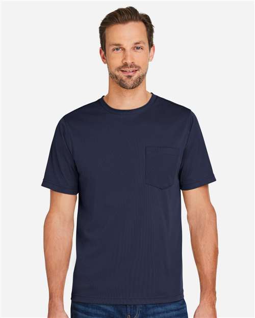 Harriton M118, Unisex Charge Snag And Soil Protect T-shirt, Dark Navy
