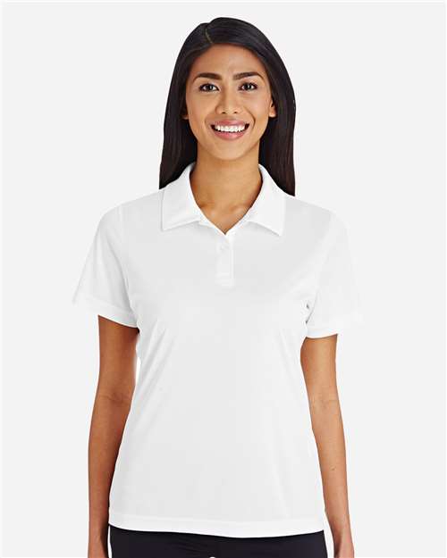 Team 365 TT51W, Women's Zone Performance Polo, White