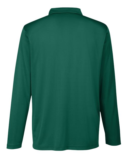 Team 365 TT51L, Men's Zone Performance Long Sleeve Polo, Sport Forest