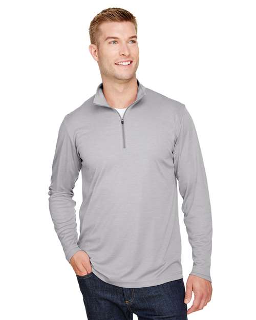 Men's Zone Sonic Heather Performance Quarter-Zip Pullover - - 13900 Athletic Heather 3-3.9 oz 701D9 AB Exclusive Brands Activewear Back to School 2025 CA CA New ab Long Sleeves Mens & Unisex Moisture-Management New AB Performance Polos & Knits Polyester - 100% Pullovers Quarter-Zips S&S Exclusive Brands Sun/UV Protection Team 365 Tops TT31H Zips